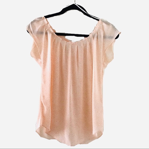 LC Lauren Conrad Pleated Top (Rose Rust) [XS] - Picture 1 of 4
